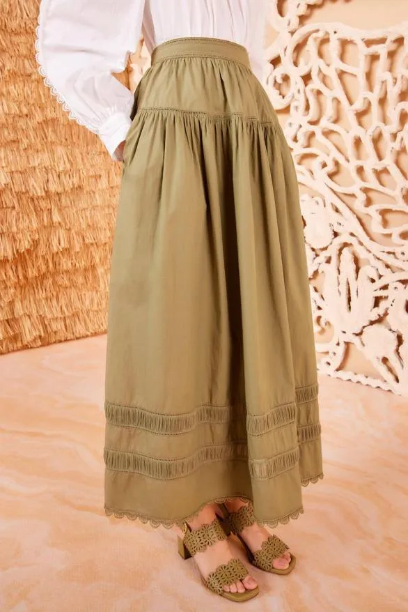 Harlow Skirt Lichen Women Ulla Johnson Skirts And Shorts Harlow Skirt Lichen Women Ulla Johnson Skirts And Shorts