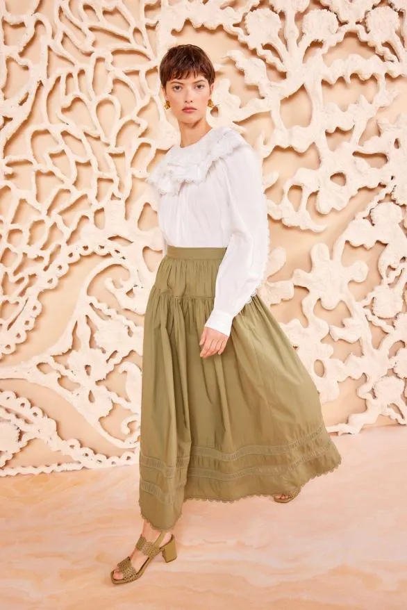 Harlow Skirt Lichen Women Ulla Johnson Skirts And Shorts Harlow Skirt Lichen Women Ulla Johnson Skirts And Shorts