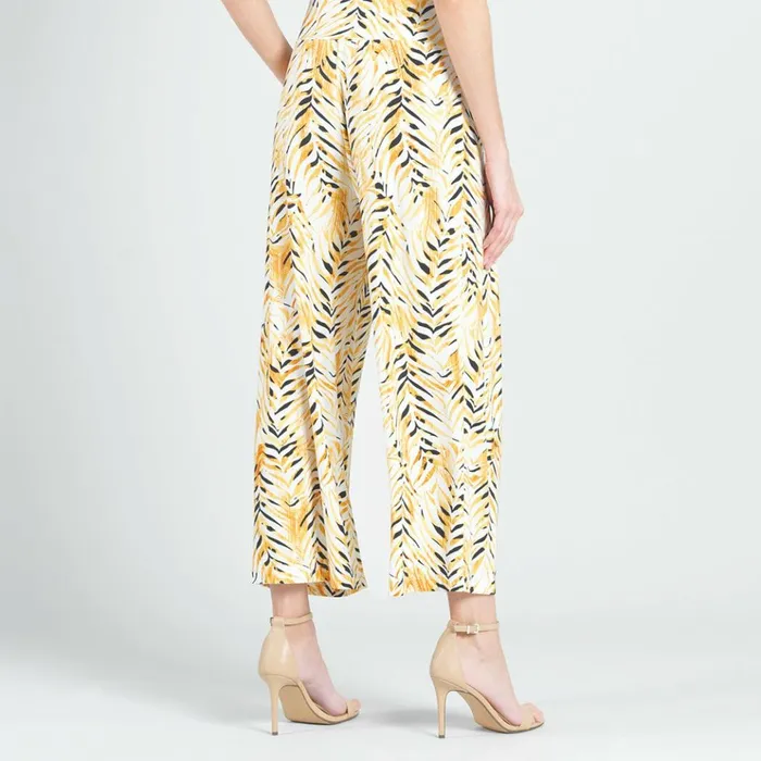 High Rise Scrunch Pocket Gaucho Pant 8211 Wild Leaves 8211 Final Sale Women Clara Sunwoo Pants Skirts