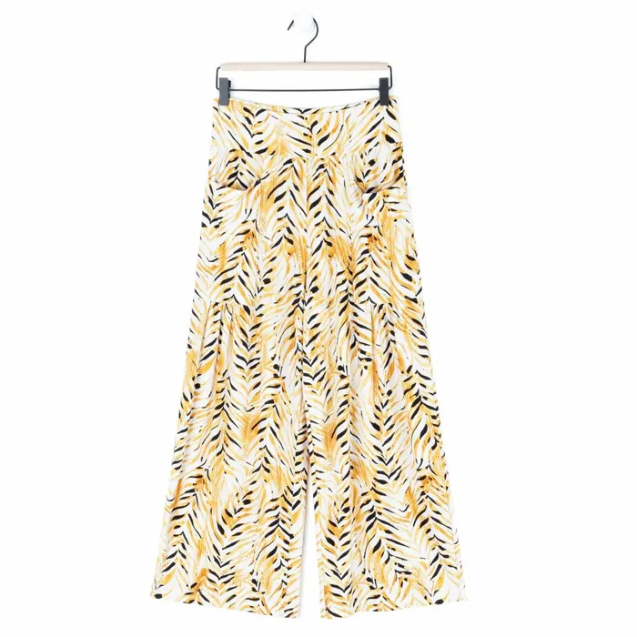 High Rise Scrunch Pocket Gaucho Pant 8211 Wild Leaves 8211 Final Sale Women Clara Sunwoo Pants Skirts