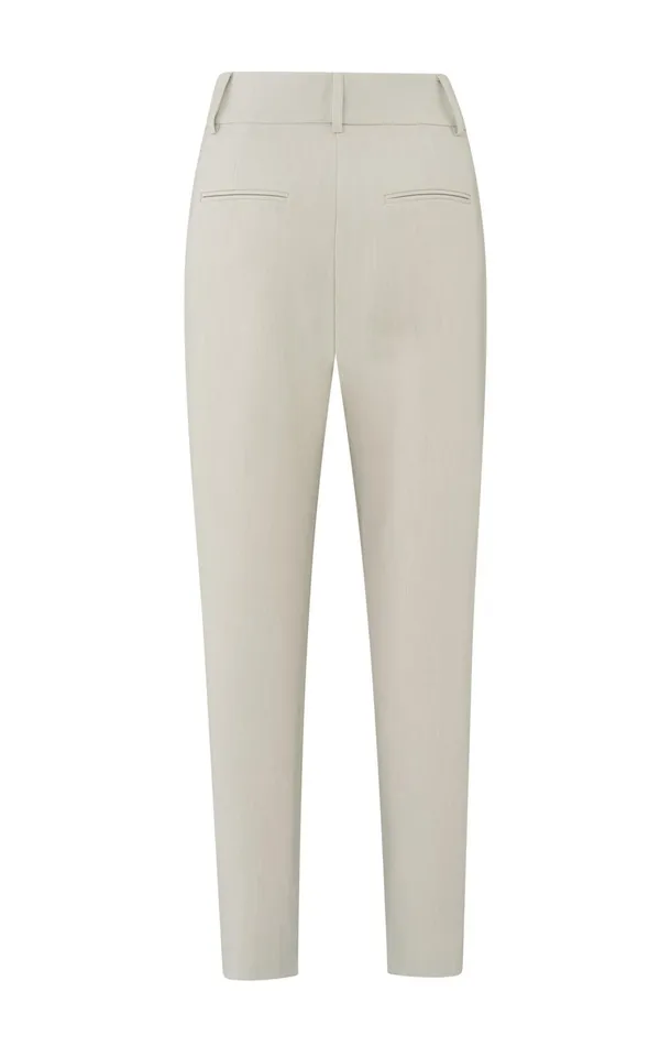 Highwaist Trousers With Piping Detail And Straight Legs Pumice Stone Beige Women YAYA Trousers Highwaist Trousers With Piping Detail And Straight Legs Pumice Stone Beige Women YAYA Trousers
