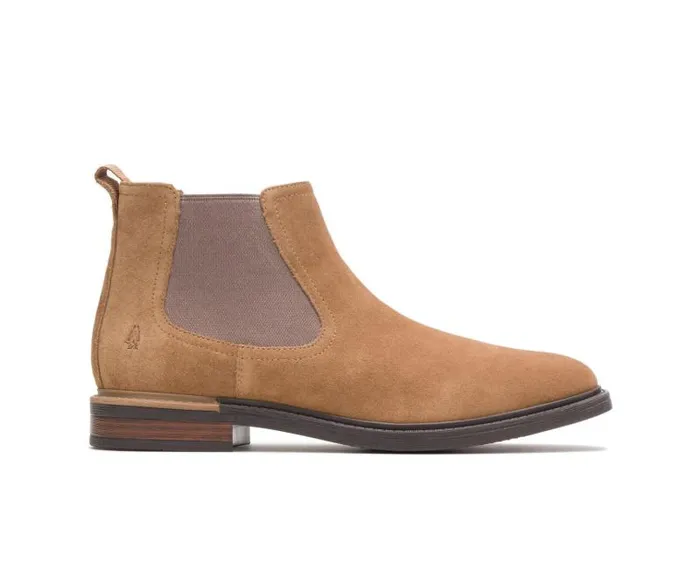 Hush Puppies Boots Men Davis Chelsea Boot Chestnut Suede
