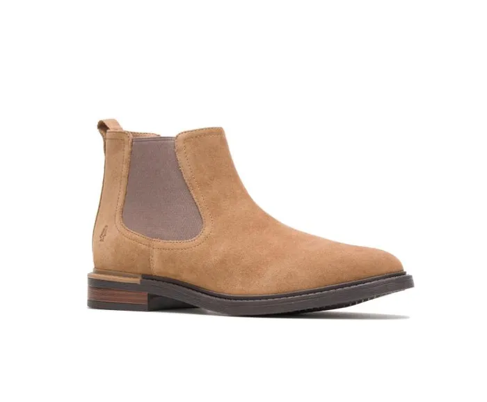 Hush Puppies Boots Men Davis Chelsea Boot Chestnut Suede