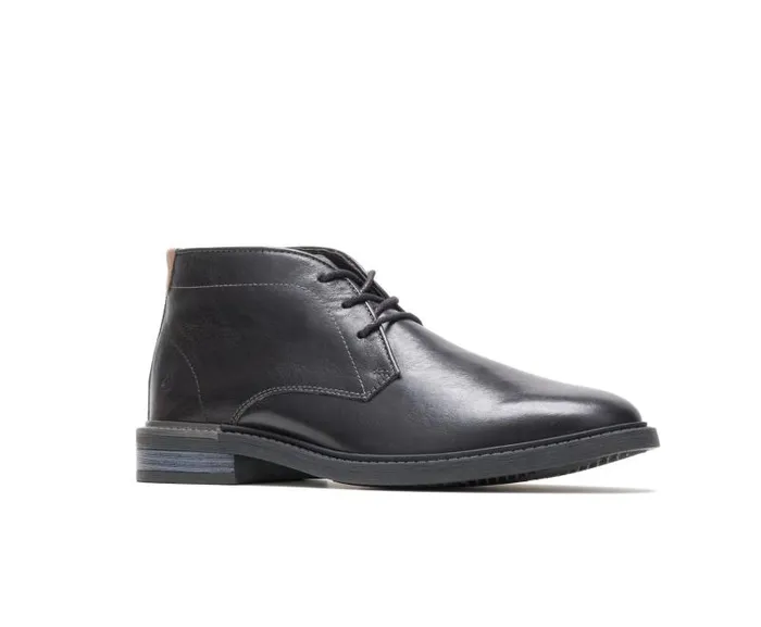 Hush Puppies Boots Men Davis Chukka Boot Black Leather Hush Puppies Boots Men Davis Chukka Boot Black Leather