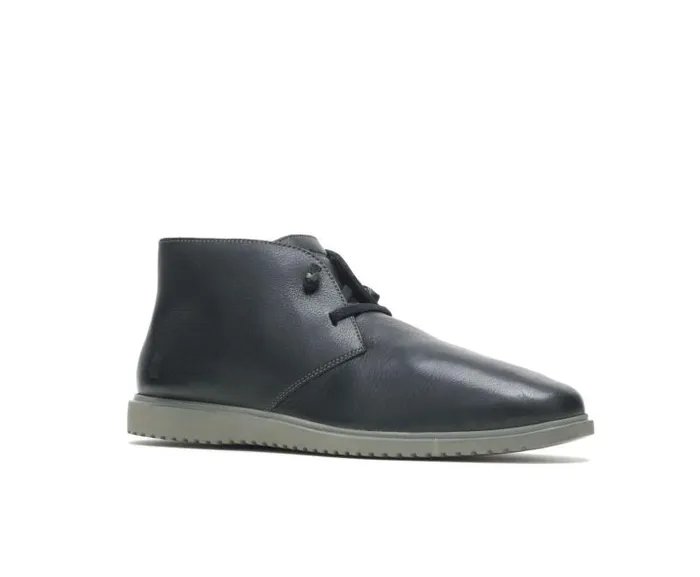 Hush Puppies Boots Men Everyday Chukka Black Leather Hush Puppies Boots Men Everyday Chukka Black Leather