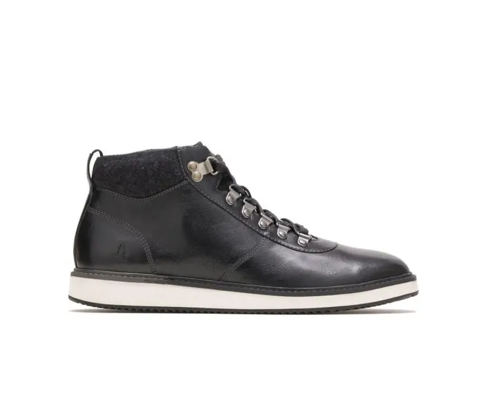 Hush Puppies Boots Men Heath Hiker Boot Black Leather