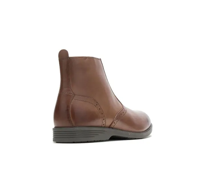 Hush Puppies Boots Men Shepsky Zip Boot Brown Leather