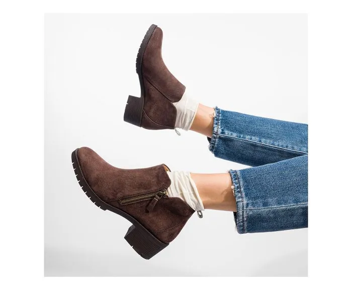 Hush Puppies Boots Women Hadley Side Zip Boot Dark Brown Suede Hush Puppies Boots Women Hadley Side Zip Boot Dark Brown Suede