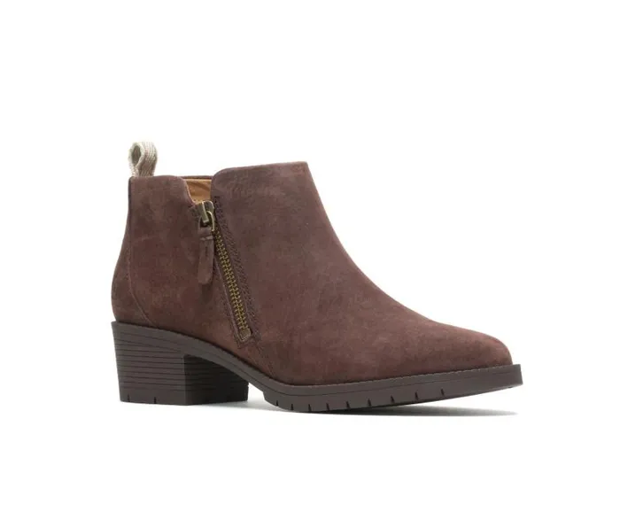Hush Puppies Boots Women Hadley Side Zip Boot Dark Brown Suede Hush Puppies Boots Women Hadley Side Zip Boot Dark Brown Suede