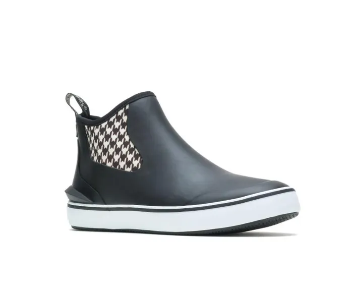 Hush Puppies Boots Women Rain Sneaker Blackhoundstooth