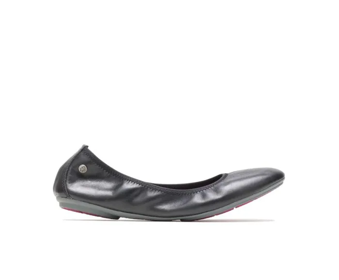 Hush Puppies Flats and SlipOns Women Chaste Ballet Black Leather