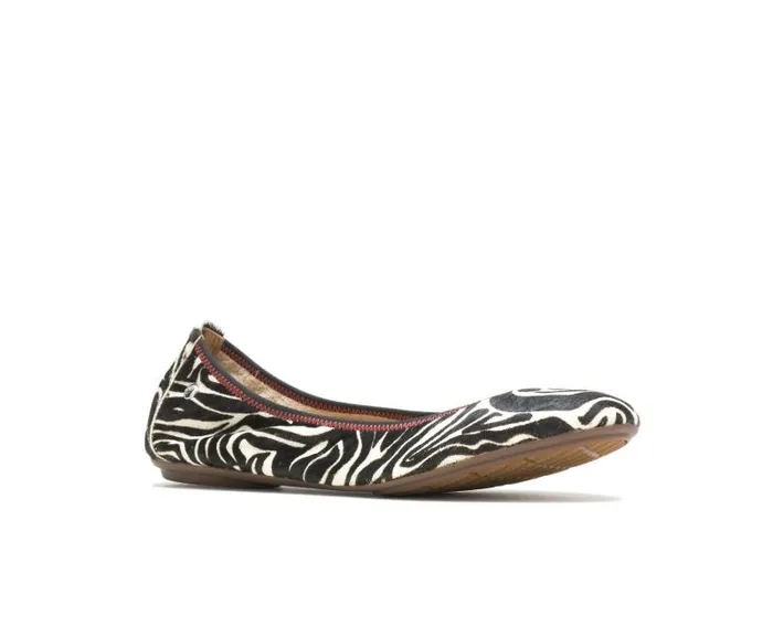 Hush Puppies Flats and SlipOns Women Chaste Ballet Zebra Calf Hair Hush Puppies Flats and SlipOns Women Chaste Ballet Zebra Calf Hair
