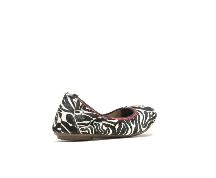 Hush Puppies Flats and SlipOns Women Chaste Ballet Zebra Calf Hair Hush Puppies Flats and SlipOns Women Chaste Ballet Zebra Calf Hair