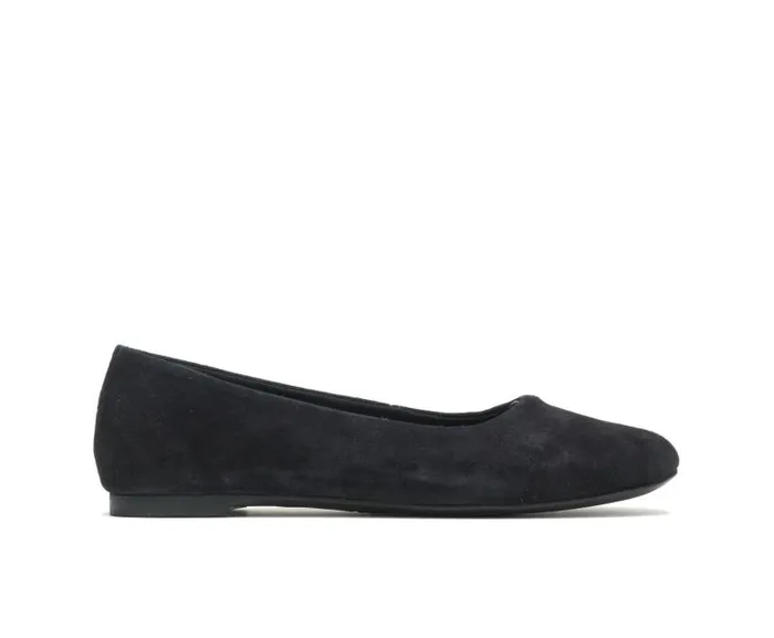 Hush Puppies Flats and SlipOns Women Kendal Ballet Perfect Fit Black Suede