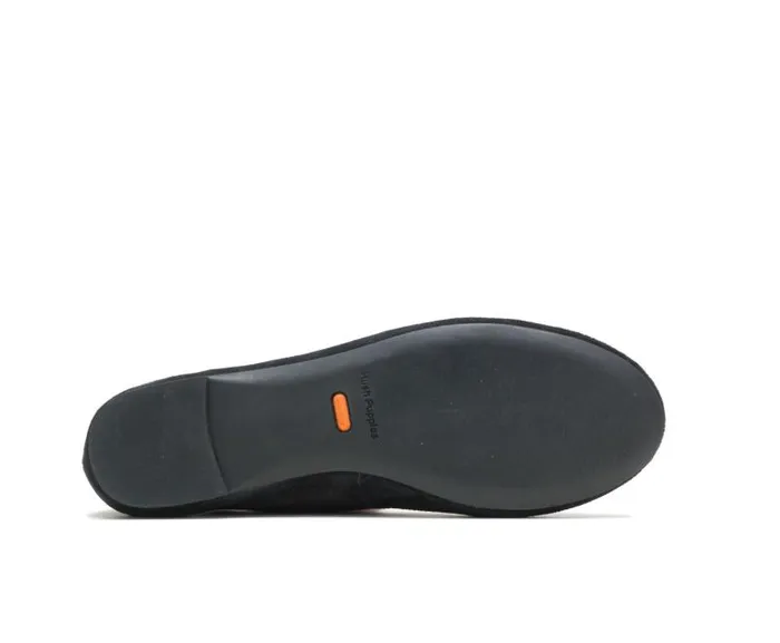 Hush Puppies Flats and SlipOns Women Kendal Ballet Perfect Fit Black Suede Hush Puppies Flats and SlipOns Women Kendal Ballet Perfect Fit Black Suede
