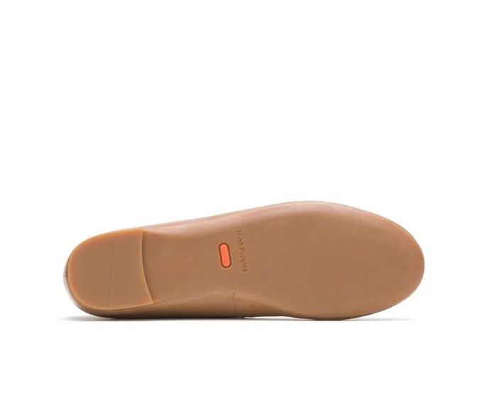 Hush Puppies Flats and SlipOns Women Kendal Ballet Perfect Fit Tan Leather