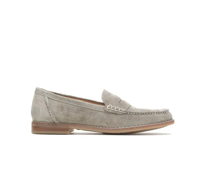 Hush Puppies Flats and SlipOns Women Wren Loafer Olive Suede