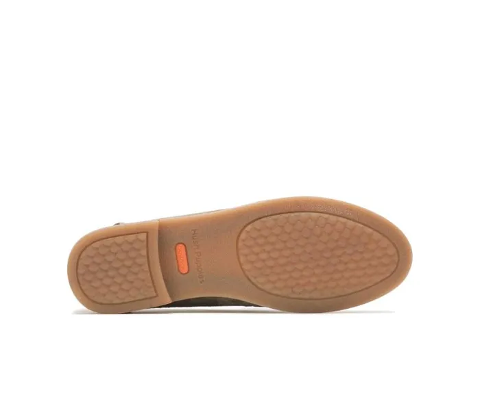 Hush Puppies Flats and SlipOns Women Wren Loafer Olive Suede