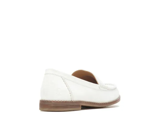 Hush Puppies Flats and SlipOns Women Wren Loafer White Suede