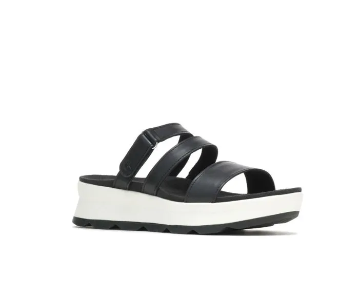 Hush Puppies Sandals Women Andi Slide Black Leather Hush Puppies Sandals Women Andi Slide Black Leather