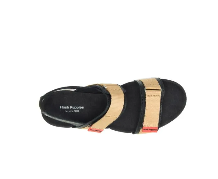 Hush Puppies Sandals Women Andi Slingback Sandal Black Leathertan
