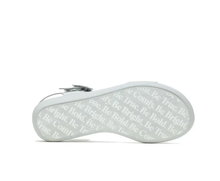 Hush Puppies Sandals Women Brite Jells Quarter Strap Sandal Vapor Grey