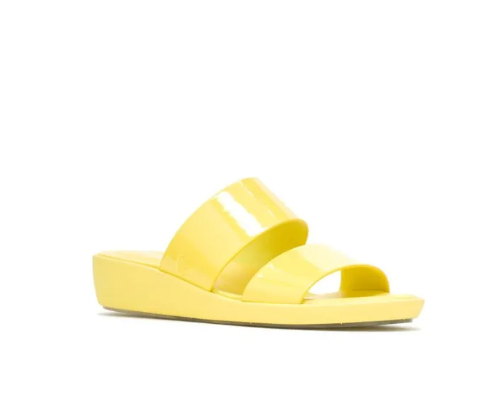 Hush Puppies Sandals Women Brite Jells Slide Sun Yellow