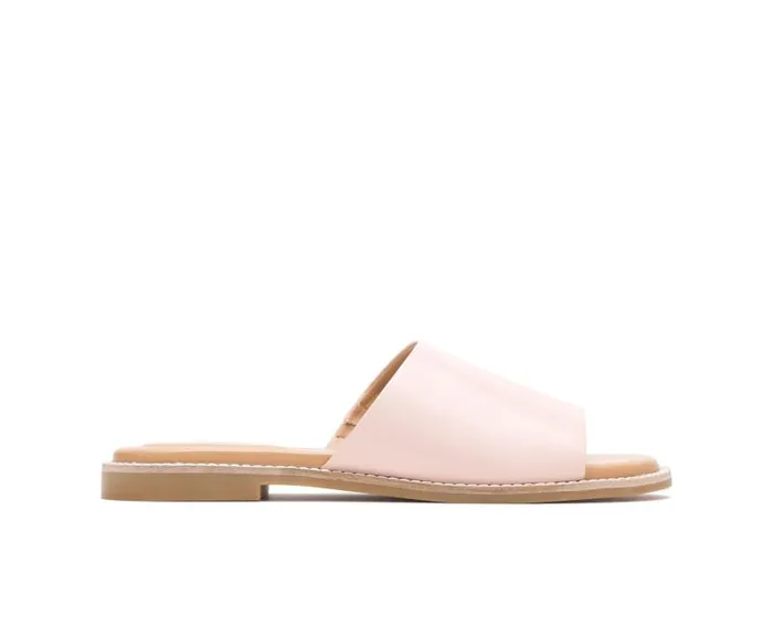 Hush Puppies Sandals Women Lexi Slide Pale Rose Leather