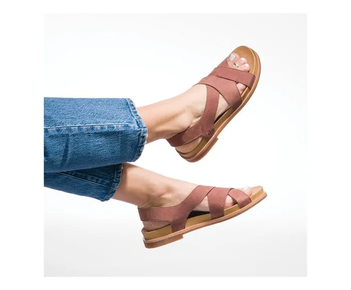 Hush Puppies Sandals Women Lilly Criss Cross Sandal Black Leather