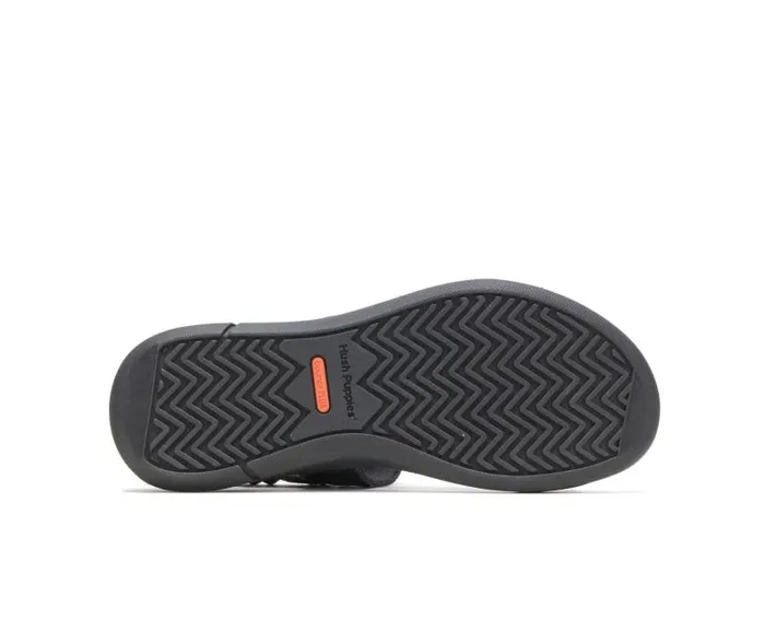 Hush Puppies Sandals Women Willa Knit Rafter Black Knit