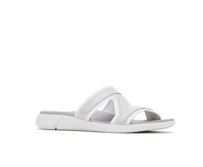 Hush Puppies Sandals Women Willa Knit Slide Vapor Grey Knit