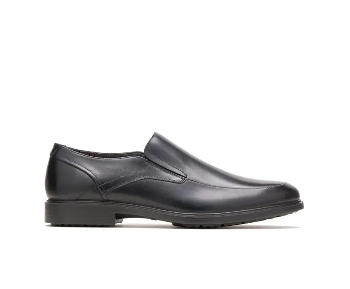 Hush Puppies SlipOns Men Turner Mt SlipOn Black Wp Leather