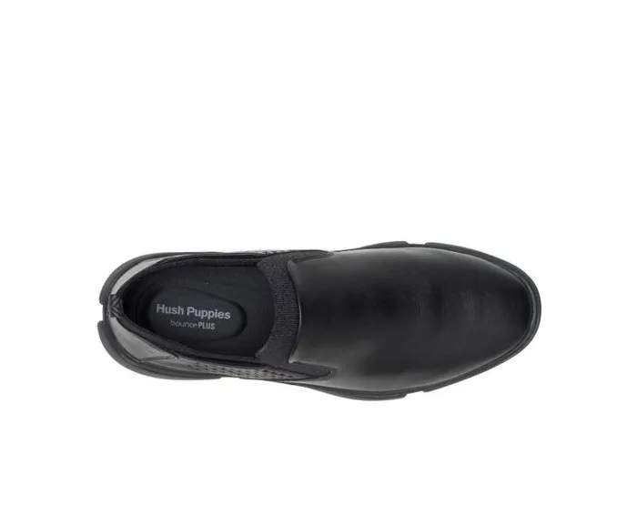 Hush Puppies Sneakers Men Bennet Plain Toe SlipOn Black Leather Hush Puppies Sneakers Men Bennet Plain Toe SlipOn Black Leather