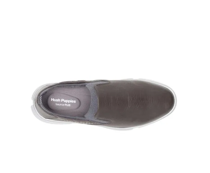 Hush Puppies Sneakers Men Bennet Plain Toe SlipOn Dark Grey Leather Hush Puppies Sneakers Men Bennet Plain Toe SlipOn Dark Grey Leather