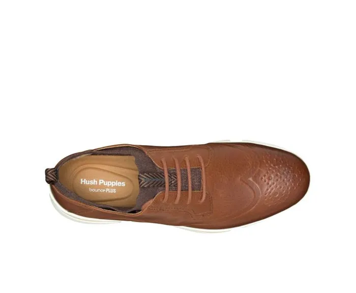 Hush Puppies Sneakers Men Bennet Wingtip Oxford Cognac Leather Hush Puppies Sneakers Men Bennet Wingtip Oxford Cognac Leather