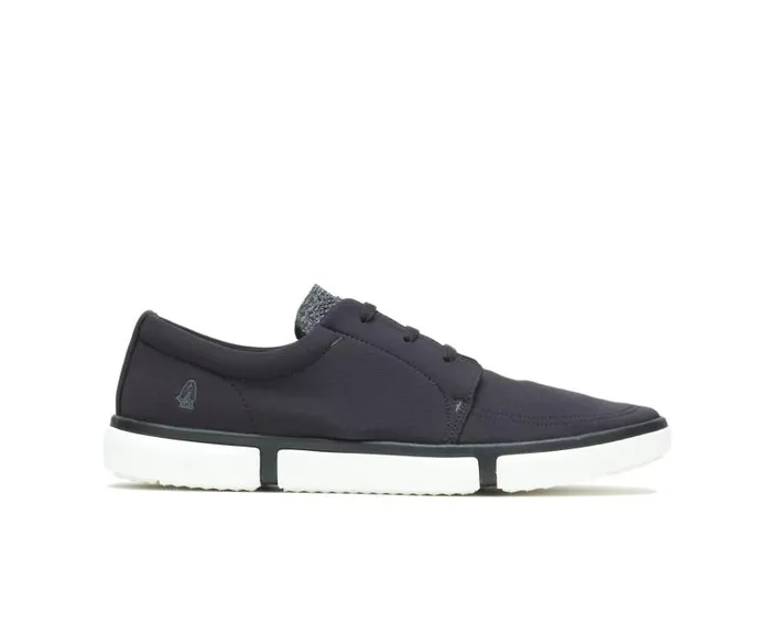 Hush Puppies Sneakers Men Briggs Plain Toe Oxford Black Textile