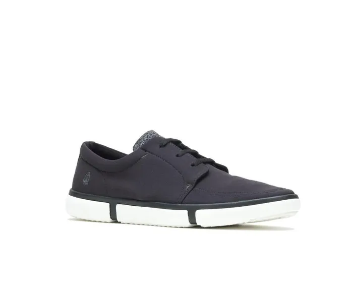 Hush Puppies Sneakers Men Briggs Plain Toe Oxford Black Textile