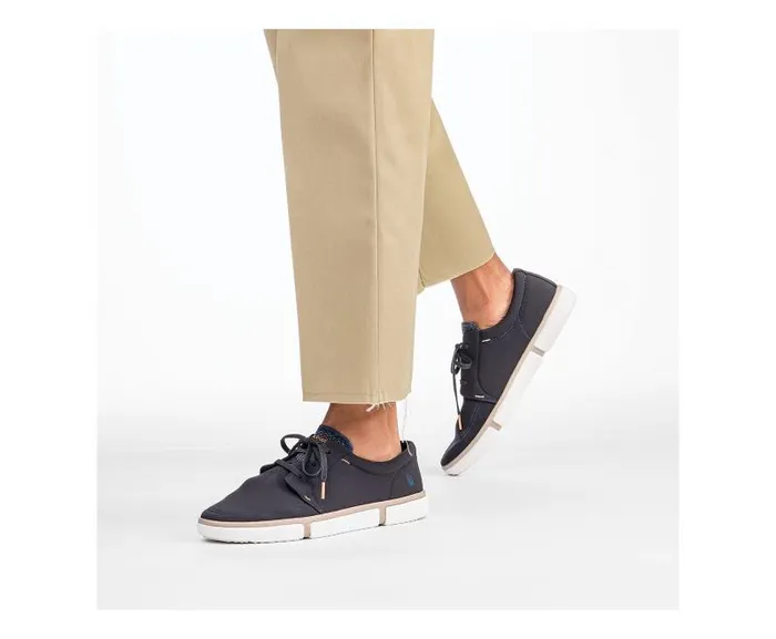 Hush Puppies Sneakers Men Briggs Plain Toe Oxford Navy Textile