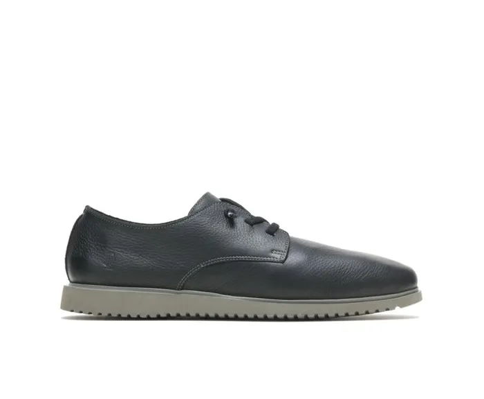 Hush Puppies Sneakers Men Everyday Lace Up Black Leather