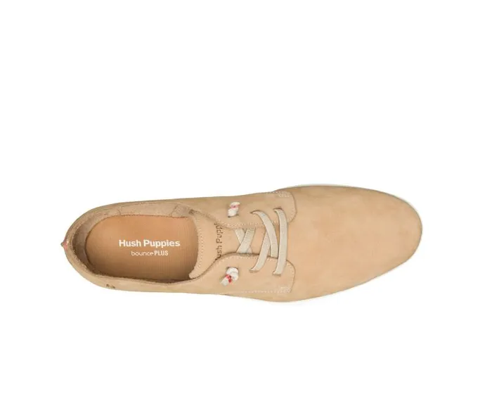 Hush Puppies Sneakers Men Everyday Lace Up Tan Nubuck