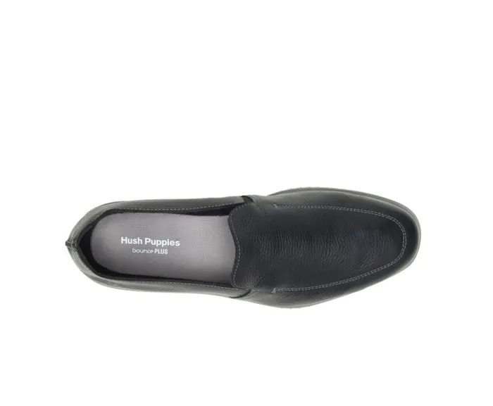 Hush Puppies Sneakers Men Everyday SlipOn Black Leather Hush Puppies Sneakers Men Everyday SlipOn Black Leather