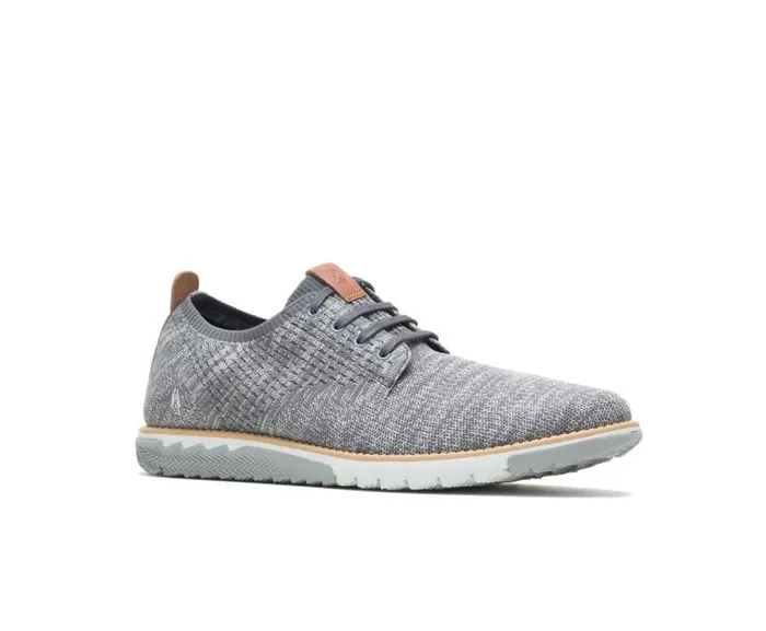 Hush Puppies Sneakers Men Expert Knit Plain Toe Oxford Grey Textile
