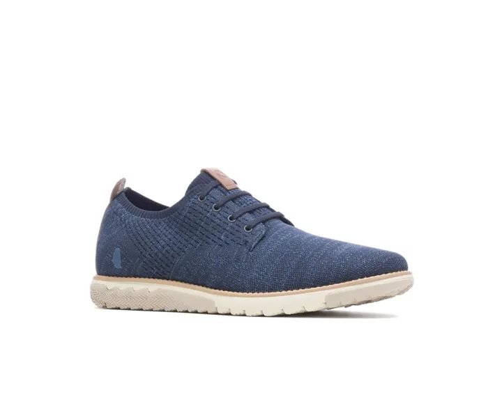Hush Puppies Sneakers Men Expert Knit Plain Toe Oxford Navy Textile