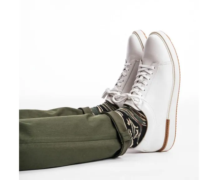 Hush Puppies Sneakers Men Heath Sneaker White Leather Hush Puppies Sneakers Men Heath Sneaker White Leather