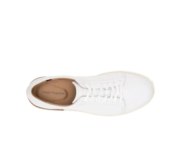Hush Puppies Sneakers Men Heath Sneaker White Leather Hush Puppies Sneakers Men Heath Sneaker White Leather