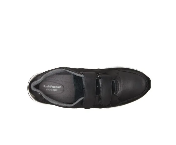 Hush Puppies Sneakers Women Jenna 2Strap Jogger Black Leather