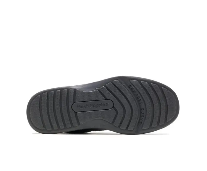 Hush Puppies Walking Shoes Men Glen Black Leather Hush Puppies Walking Shoes Men Glen Black Leather