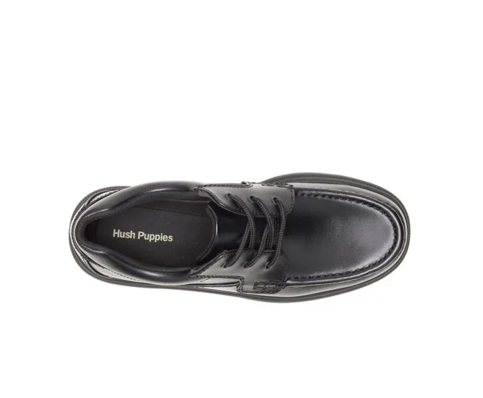 Hush Puppies Walking Shoes Men Gus Black Leather Hush Puppies Walking Shoes Men Gus Black Leather