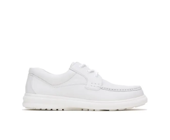 Hush Puppies Walking Shoes Men Gus White Leather