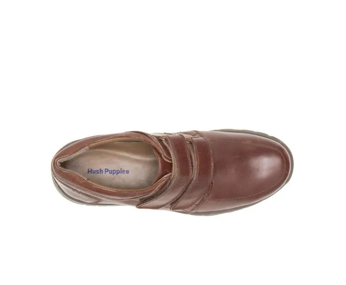 Hush Puppies Walking Shoes Men Luthar Henson Dark Brown Leather